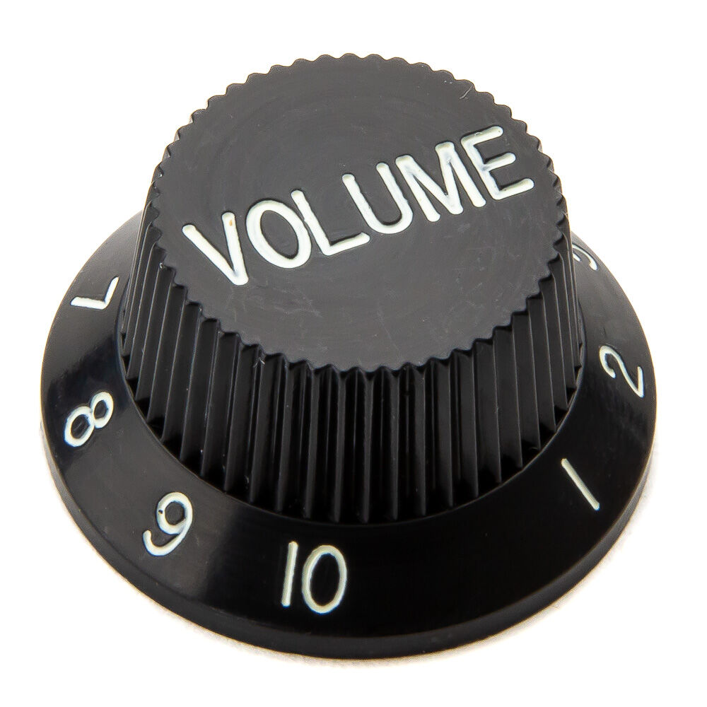 Knob de volume preto estilo Strato