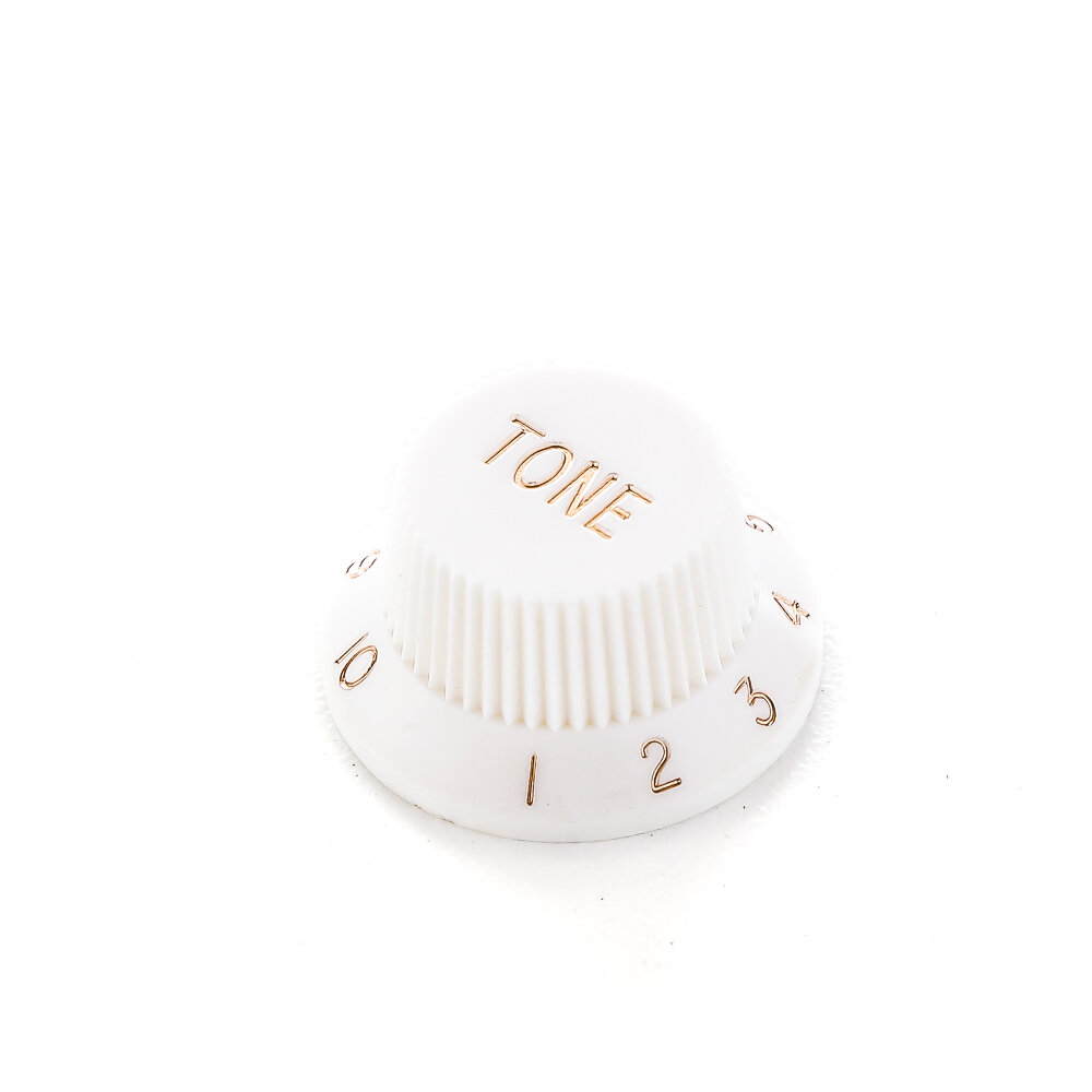 Knob de tom branco estilo Strato