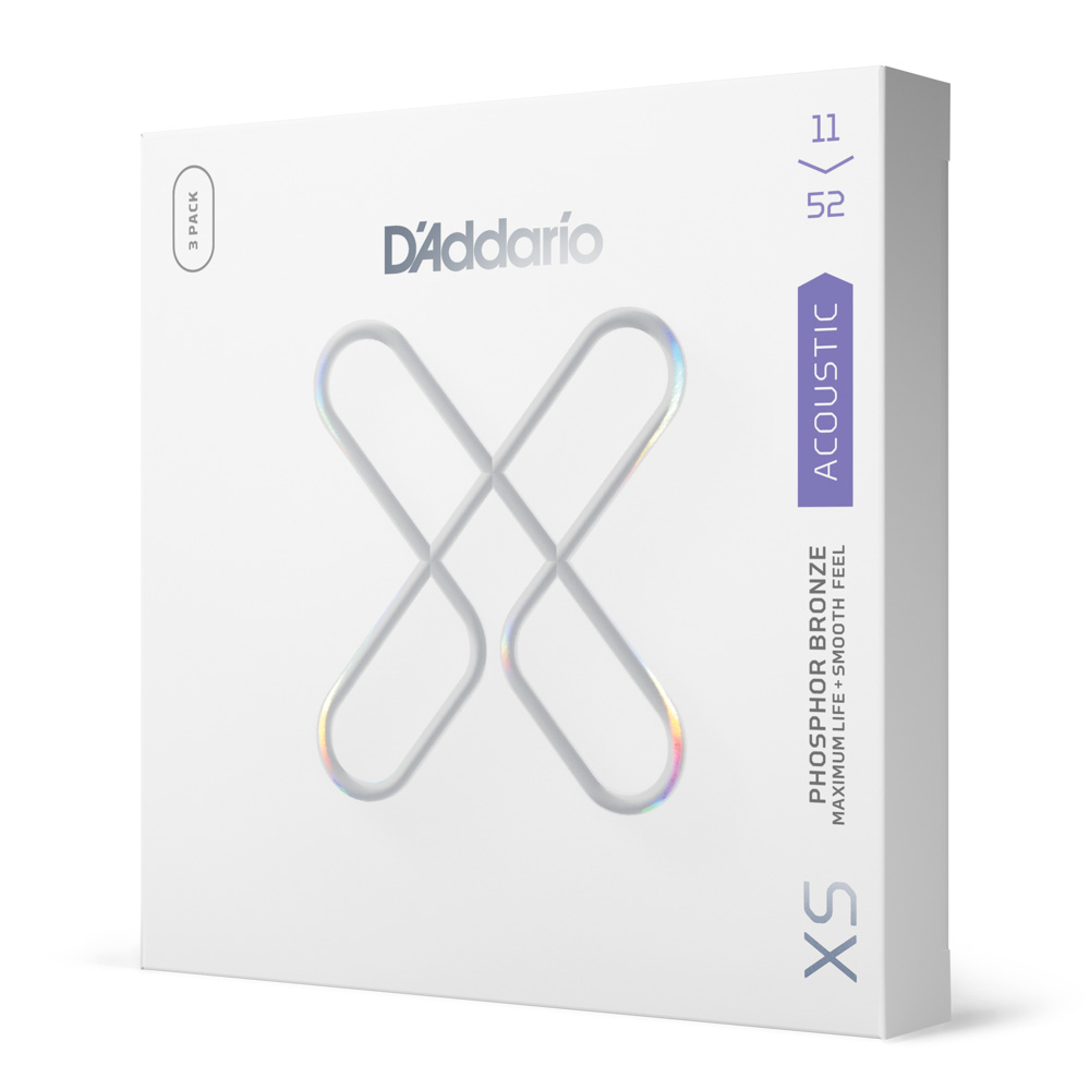 Encordoamento D'Addario XS violão aço 011 (3 jogos)