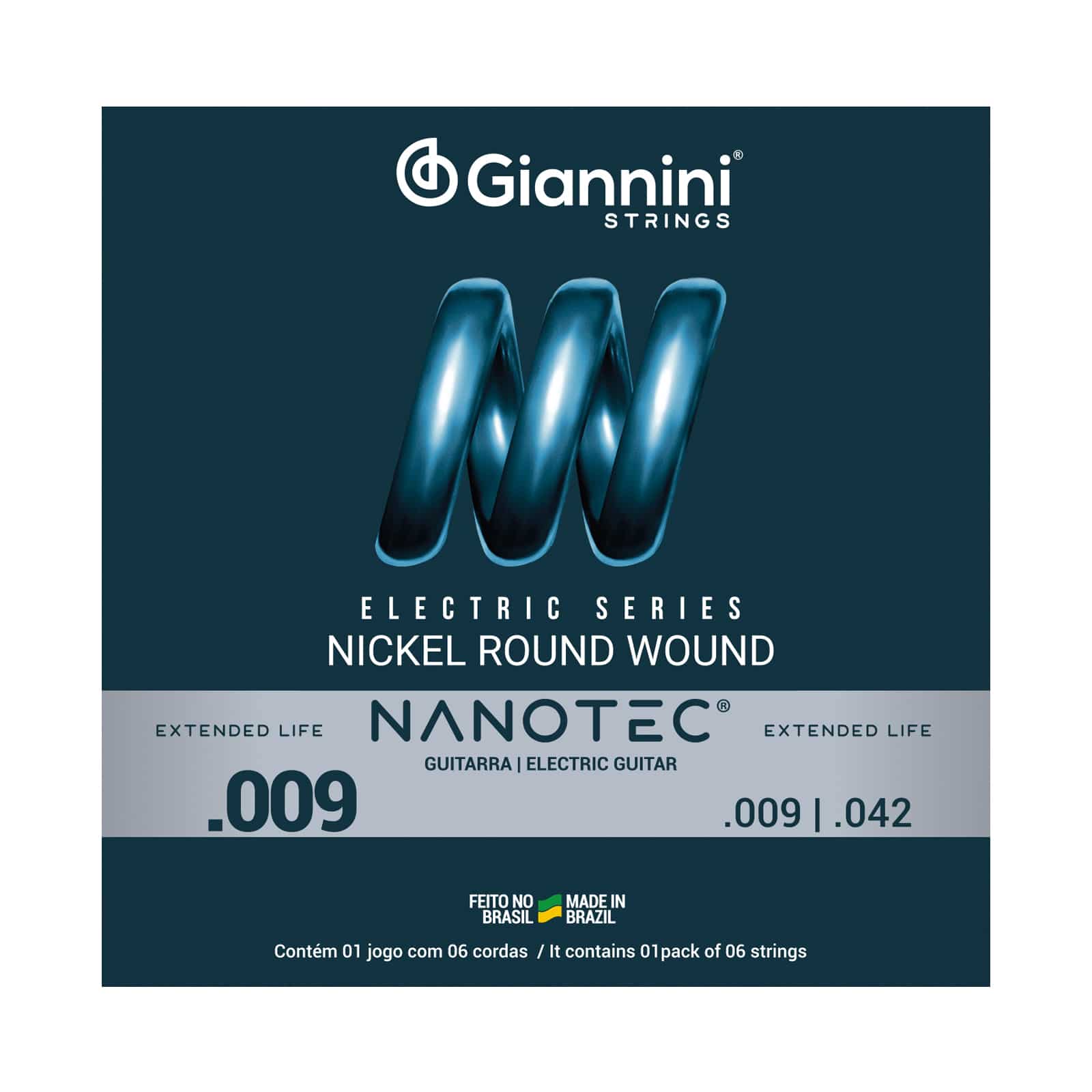 Encordoamento Giannini guitarra Nanotec 009