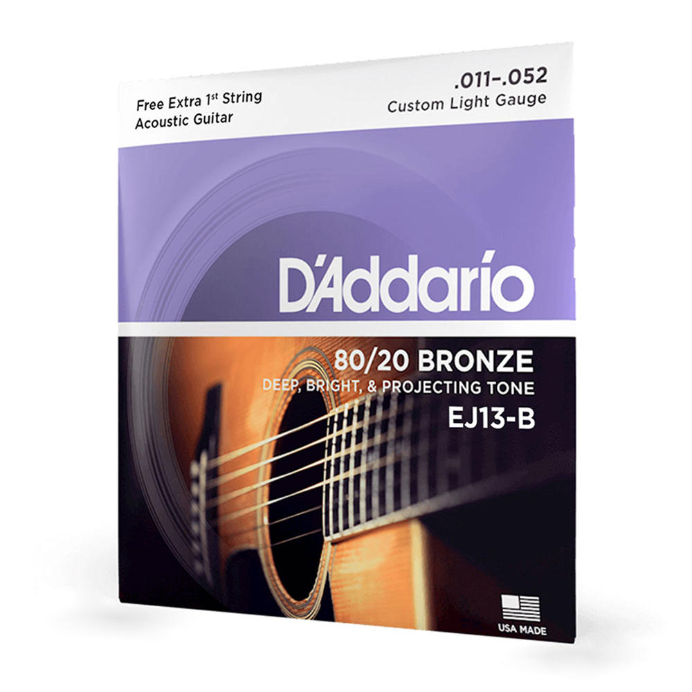 Encordoamento Violao Daddario 011 bronze 80/20
