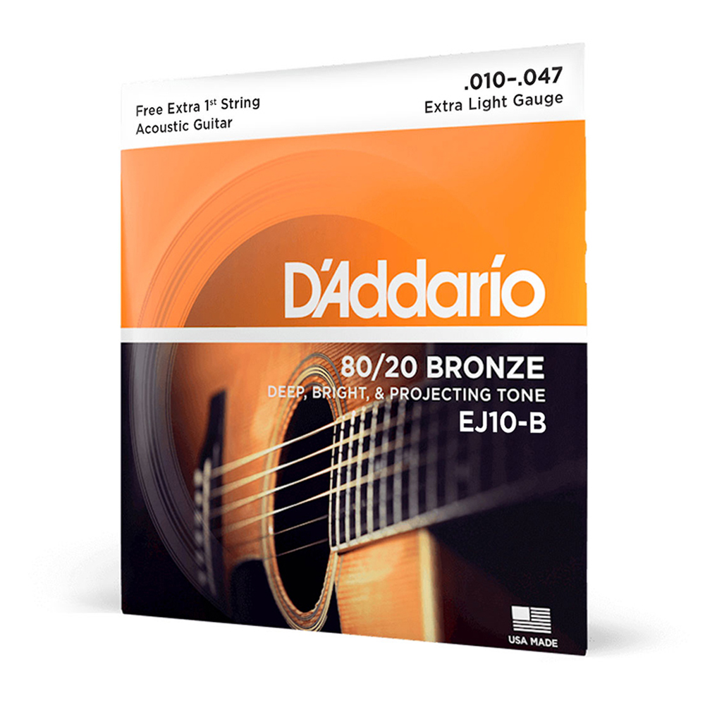 Encordoamento D'Addario violão aço EJ10 010