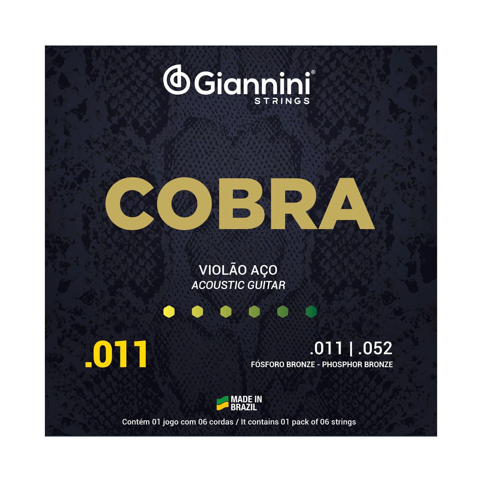 GEEFLKF-ENCORD. VIOLAO BRONZE FOSF 0.011" Giannini
