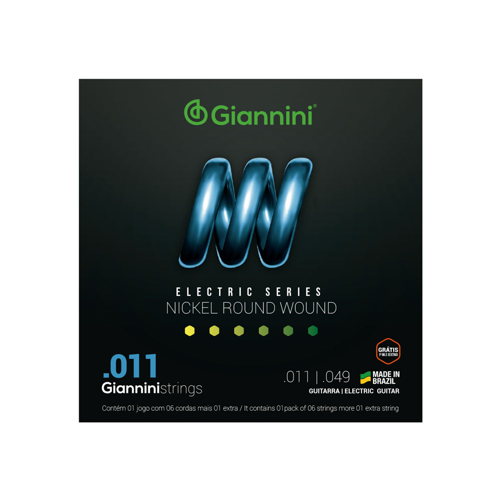 GEEGST.11 - ENCORD. P/GUITARRA NIQUEL 0.011" Giannini