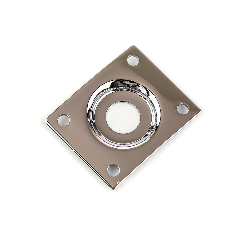 Suporte de jack quadrado cromado (Les Paul)
